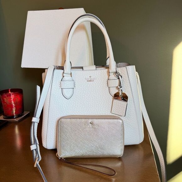 Kate Spade New York Carter Street Aliana Satchel & Wallet - Picture 1 of 15